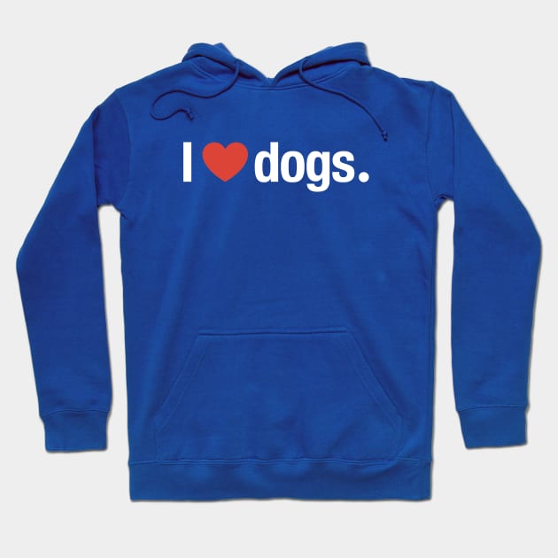 I heart dogs. Hoodie by TheAllGoodCompany